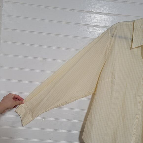 Talbots Plus Size 2X Top Preppy Gingham Plaid Professional Poplin Button Up - Picture 3 of 9